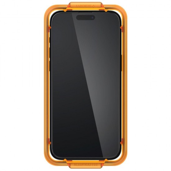Spigen ALM Glass FC tempered glass for iPhone 15 - black 2 pcs.