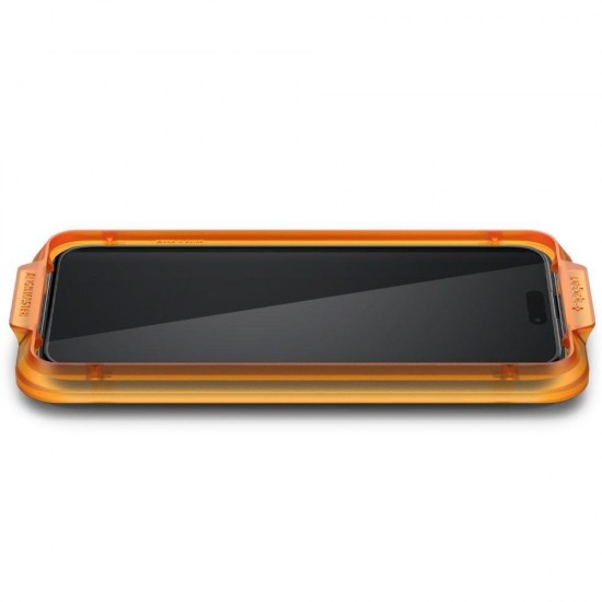 Spigen ALM Glass FC Tempered Glass for iPhone 15 Pro - Black 2 pcs.