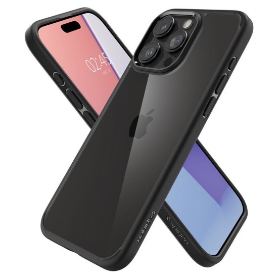 Spigen Ultra Hybrid iPhone 15 Pro Case - Matte Black