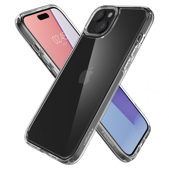 Spigen Crystal Hybrid iPhone 15 Plus Case - Clear