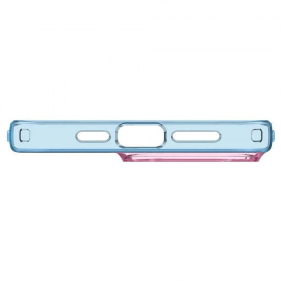 Spigen Liquid Crystal iPhone 15 Pro Case - Pink/Blue