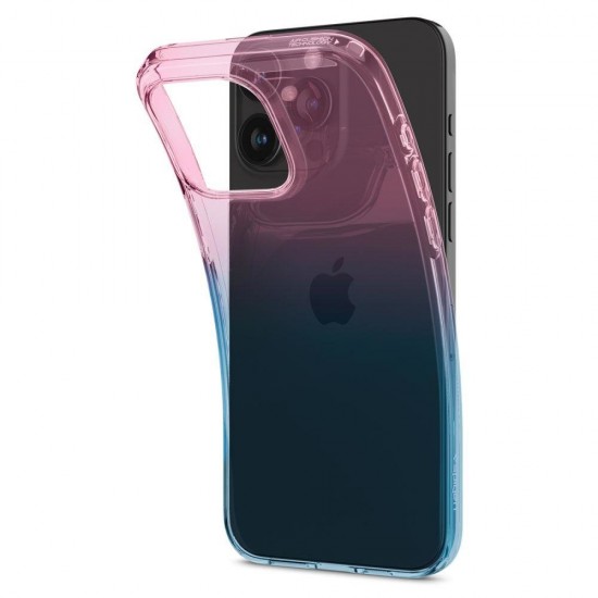 Spigen Liquid Crystal iPhone 15 Pro Case - Pink/Blue