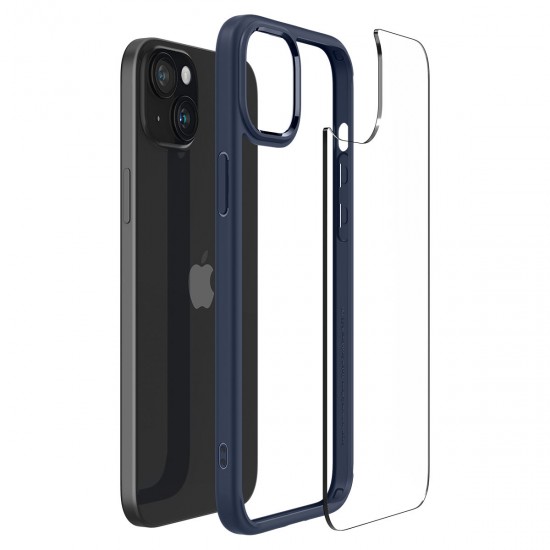 Spigen Ultra Hybrid iPhone 15 Plus Case - Dark Blue