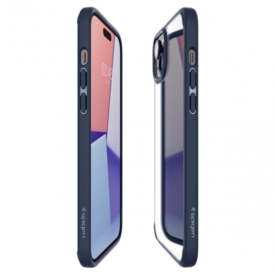 Spigen Ultra Hybrid iPhone 15 Plus Case - Dark Blue