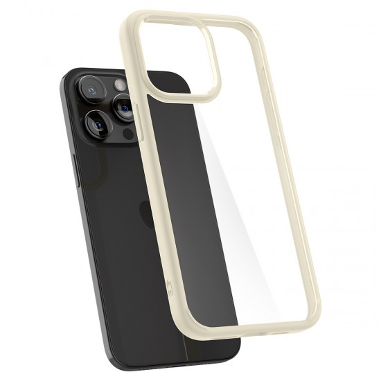 Spigen Crystal Hybrid Case for iPhone 15 Pro Max - Clear Beige