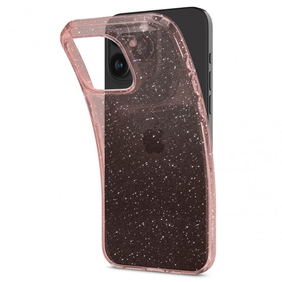 Spigen Liquid Crystal Glitter iPhone 15 Pro Max Case - Pink/Clear