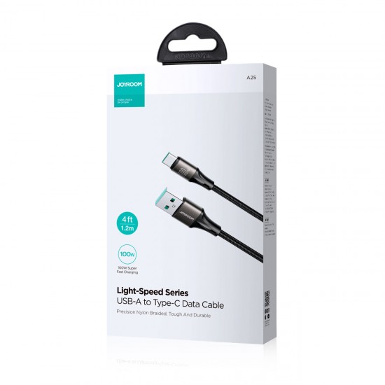 Joyroom Light-Speed ​​Series S-A25 USB-A / USB-C cable 100W 1.2m - black