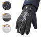 Anti-slip winter phone sports gloves (size S) - black