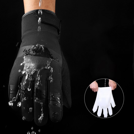 Insulated sports phone gloves (size XL) - black
