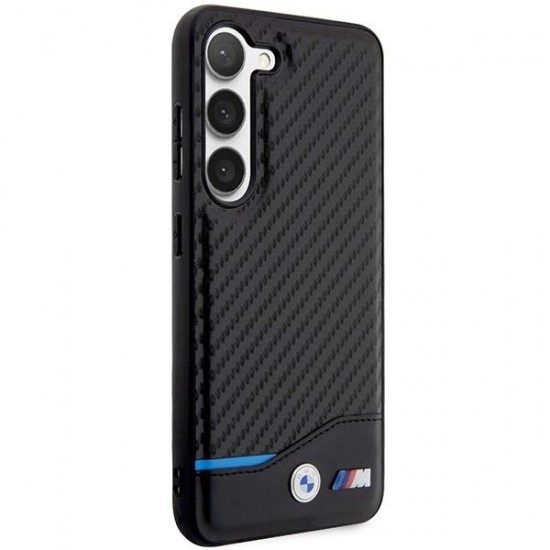 BMW Leather Carbon case for Samsung Galaxy S23+ - black