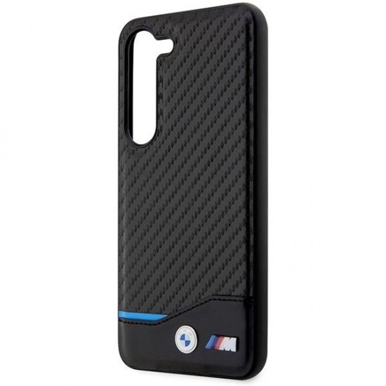 BMW Leather Carbon case for Samsung Galaxy S23+ - black