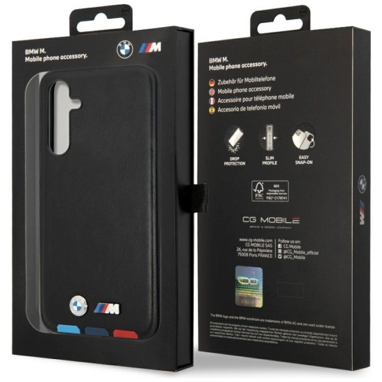 Case BMW BMHCSA5422PTDK A54 black/black Leather Stamp Tricolor