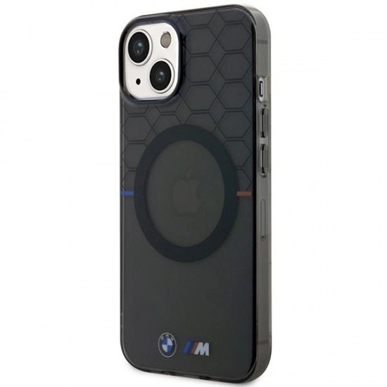 BMW Pattern MagSafe case for iPhone 14 Plus - gray