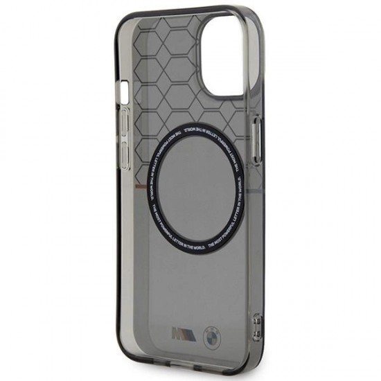 BMW Pattern MagSafe case for iPhone 14 Plus - gray
