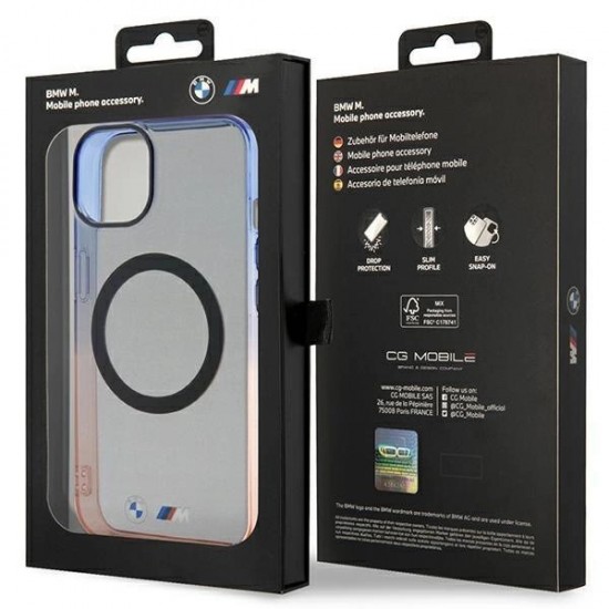 BMW Gradient Bumper MagSafe case for iPhone 14 Plus - gray