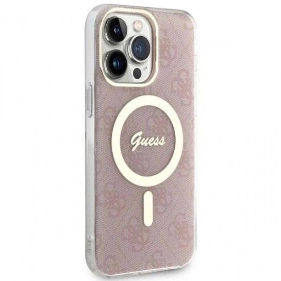 Guess 4G MagSafe case for iPhone 14 Pro Max - pink