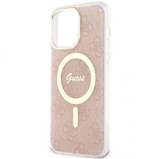 Guess 4G MagSafe case for iPhone 14 Pro Max - pink