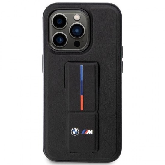 BMW Grip Stand Hot Stamp iPhone 14 Pro Case - Black