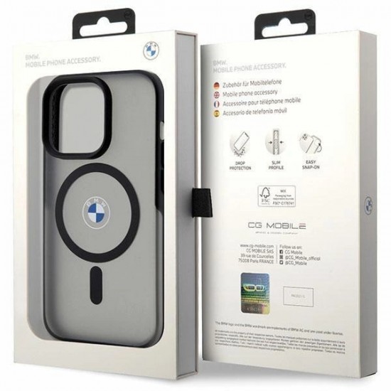 BMW Signature MagSafe Case for iPhone 14 Pro Max - Black