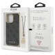 Guess 4G Charms Collection case for iPhone 14 Pro - gray