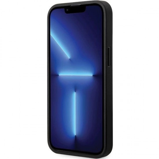 BMW Leather Carbon Case for iPhone 13 Pro Max - Black