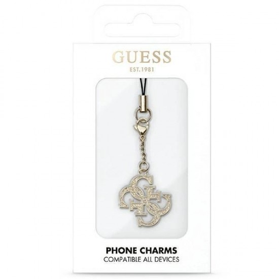 Guess case GUCPM4GID Phone Strap 4G Glitter Charm