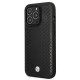 BMW Leather Diamond Pattern case for iPhone 14 Pro - black