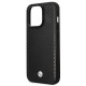 BMW Leather Diamond Pattern case for iPhone 14 Pro - black