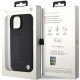 BMW MagSafe Leather Hot Stamp case for iPhone 15 Plus - black