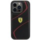 Ferrari Twist Metal Logo case for iPhone 15 Pro - black