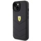 Ferrari Quilted Metal Logo case for iPhone 15 - black