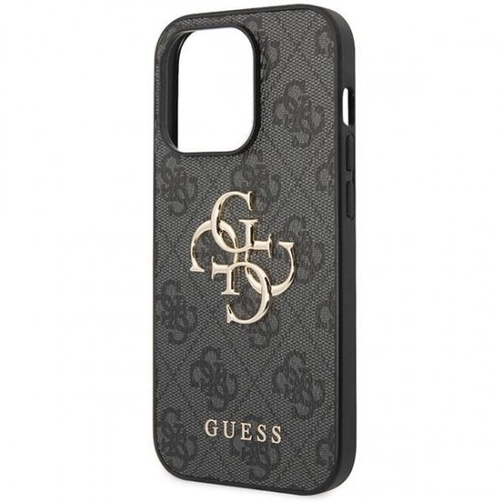 Guess 4G Big Metal Logo case for iPhone 15 Pro Max - gray