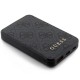 Guess Powerbank 15W GUPB5LP4GEGK 5000mAh black/black 4G Leather Metal Logo