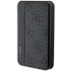 Guess Powerbank 15W GUPB5LP4GEGK 5000mAh black/black 4G Leather Metal Logo