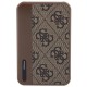 Guess Powerbank 15W GUPB5LP4GEGW 5000mAh brown/brown 4G Leather Metal Logo