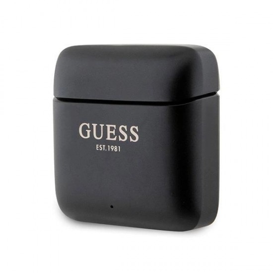 Guess Bluetooth headphones GUTWSSU20ALEGK TWS + docking station black/black Printed Logo