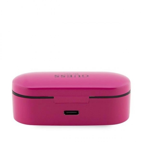 Guess GUTWST31EM TWS Bluetooth headphones + magenta docking station