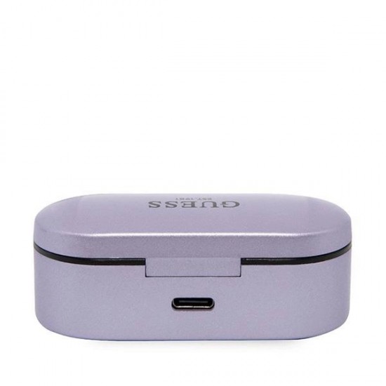 Guess GUTWST31EU TWS Bluetooth headphones + docking station purple/purple