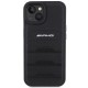 AMG Leather Debossed Lines case for iPhone 15 Plus - black