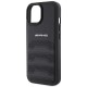 AMG Leather Debossed Lines case for iPhone 15 Plus - black
