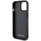 AMG Leather Debossed Lines case for iPhone 15 Plus - black