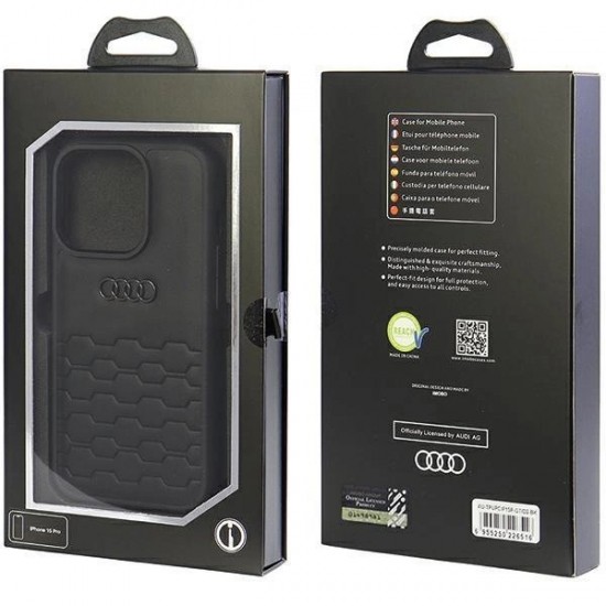 Audi GT Synthetic Leather case for iPhone 15 Pro - black