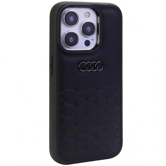 Audi GT Synthetic Leather case for iPhone 15 Pro Max - black