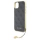 Guess 4G Charms Collection case for iPhone 15 Plus - gray