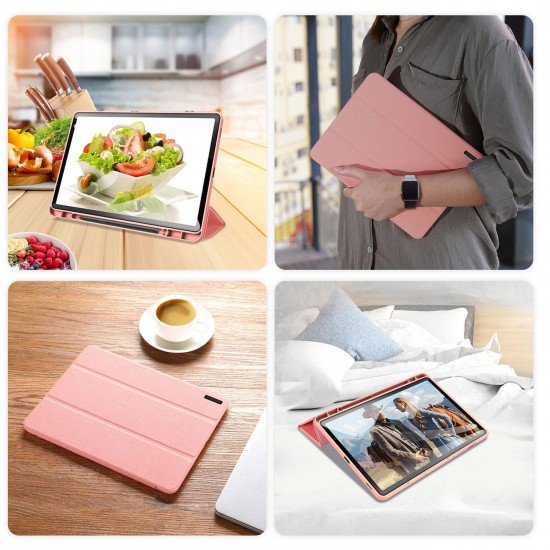 Dux Ducis Domo eco-leather case with stand for Samsung Tab S9 FE+ - pink