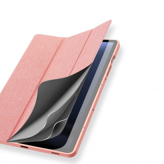 Dux Ducis Domo eco-leather case with stand for Samsung Tab S9 FE+ - pink