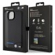 BMW Leather Carbon case for iPhone 15 Plus - black