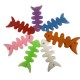 Fish-shaped headphone cable wrap - white