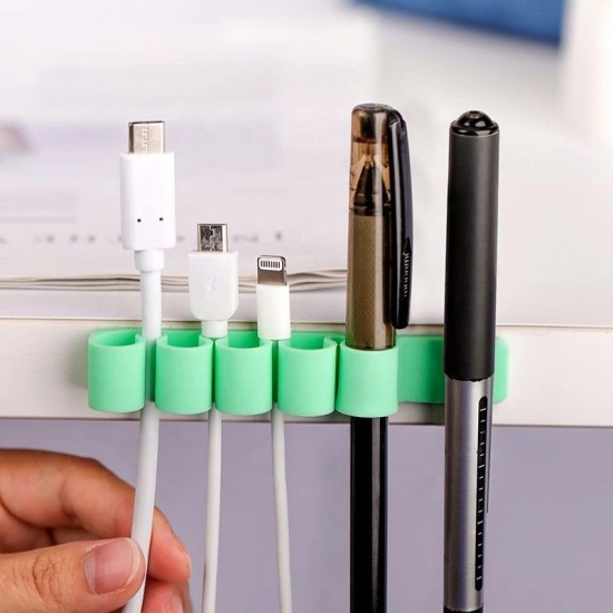 Silicone office organizer - green