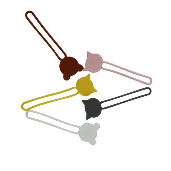 Silicone cable reel - white